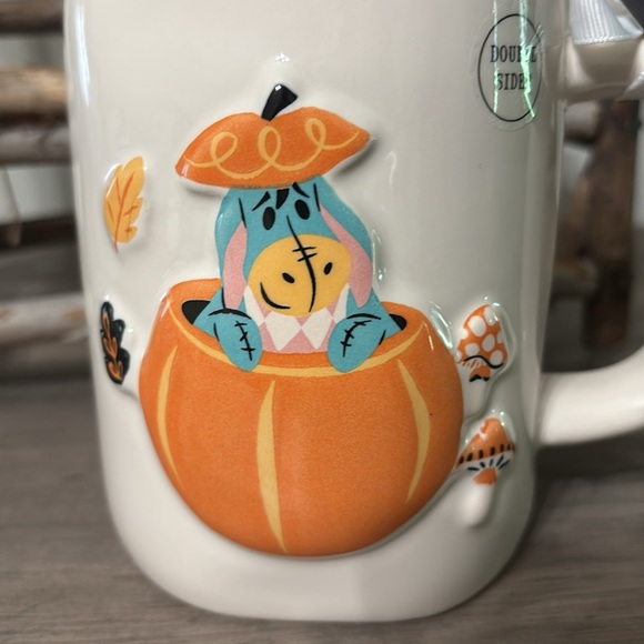 RAE DUNN Disney EEYORE of WINNIE THE POOH TRICK OR TREAT Pumpkin Mug NEW 2025 - Picture 9 of 9